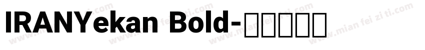 IRANYekan Bold字体转换
